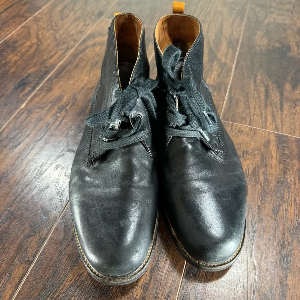 Tommy Bahama Edisto Leather Chukka Boots Men’s 11 Black Lace-Up Casual‎
